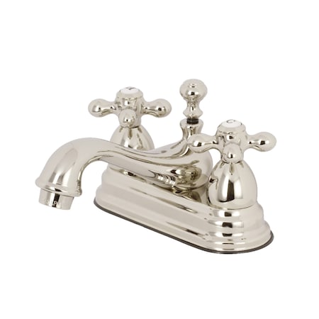 Kingston Brass KS3606AX 4" Centerset Bathroom Faucet, Polished Nickel KS3606AX